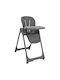 Bebe Stars Milk Foldable Highchair 2 in 1 with Adjustable Height Gray