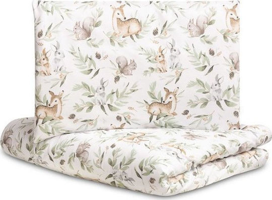 Sensillo Set Copertă de Pătuț cu Față de Pernă Multicoloră 100x135cm.