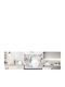 Massido Wooden White Cutlery Drainer 43x32x14cm