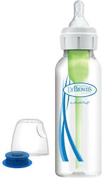 Dr. Brown's Sticlă de Plastic pentru Bebeluși Anti-Colici cu Tetină de Silicon 250ml 1buc