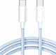 USB 2.0 Cable USB-C male - USB-C 60W Μπλε 1m CO2-0133