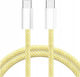 USB 2.0 Kabel USB-C Männlich - USB-C 60W Gelbes 1m CO2-0131