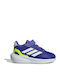 Runfalcon 5 Αθλητικά Παιδικά Παπούτσια Running με Σκρατς Lucid Blue / Cloud White / Lucid Lemon