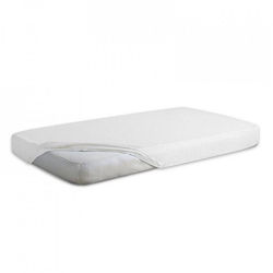 Matex Fitted Waterproof Crib Mattress Protector Cotton White 60x120cm