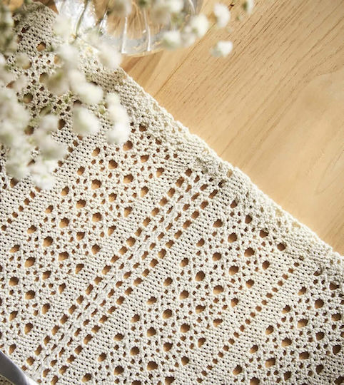 Gofis Home Platzdeckchen Stoff Beige 50x32cm 1Stück