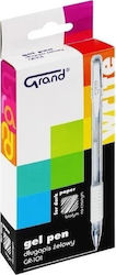 Grand Gel Pen Gr-101 0.5mm White 12pcs Grand