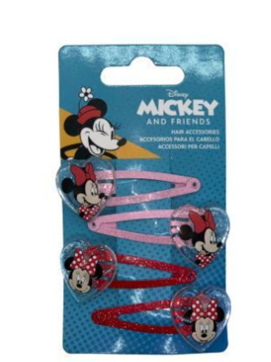 Martinelia Disney Σετ Παιδικά Κοκαλάκια με Κλιπ Mickey and Friends #09 4τμχ