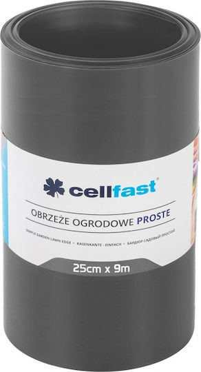 Cellfast Kunststoff Gartenhecke in Grau Farbe 25cm x 9m