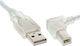 InLine 0.3m USB 2.0 Cable A-Male to B-Male Transparent (34516R)