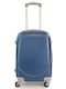 Ormi Cabin Hard Blue Suitcase with 4 Wheels Height 52cm