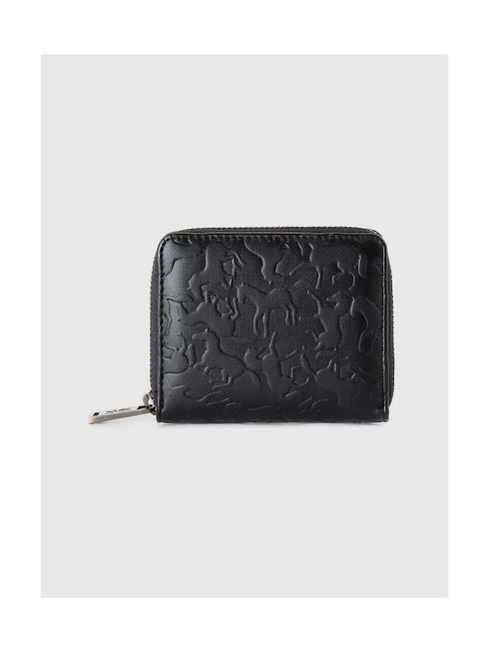 Benetton Small Fabric Women's Wallet Black