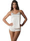 Women's T-Shirt with Spaghetti Strap Ivory Coast