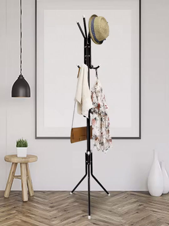 Keskor Cuiere de podea Metal Negru 164cm