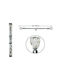 Folding Metal Curtain Pole 150cm 300cm Single Crystals Home