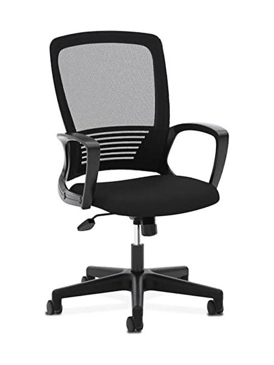 Rhea Reclining Office Chair with Fixed Arms Black Lamtech