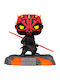 Funko Поп! Deluxe: Star Wars - Star Wars - Red Saber Series Volume 1: Darth Maul 520 Люлееща се глава & Свети в тъмното Ексклузивен