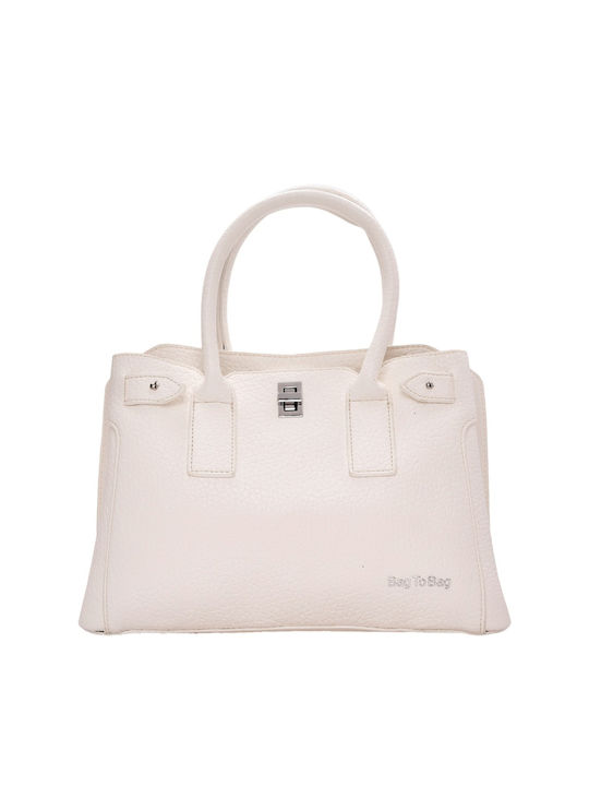 Bag to Bag Γυναικεία Τσάντα Χειρός Λευκή