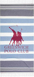 Prosop de plajă Greenwich Polo Club 80x170 Albastru Gri Roz 3843