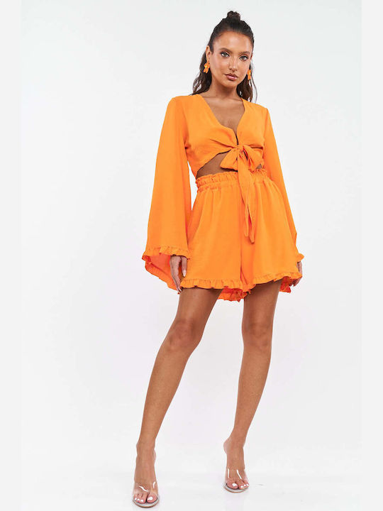 Decoro Women's Set with Shorts Orange