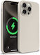 Crong Color Back Cover Σιλικόνης Γκρι (iPhone 15 Pro)