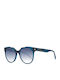 Ana Hickmann Women's Sunglasses with Blue Plastic Frame and Blue Gradient Lens HI9171 T01