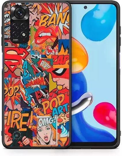Smartfits Comic Art Back Cover Πολύχρωμο (Redmi Note 11 / 11S 4G)