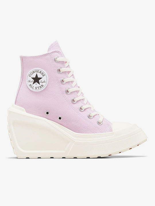 Converse De Luxe Wedge Γυναικεία Sneakers Λιλά