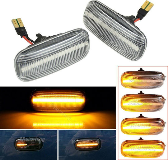 Side Wing Flashers Audi A3 8p 03-08 A4 B6/b7 00-07 A6 C6 02-05 Allroad A8 D3 04-09 Tt 8j 06-11 Led White 2 Pieces