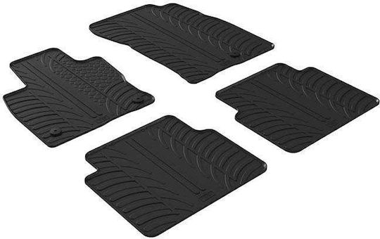 Auto Gs Rear Mats 2pcs for Ford Kuga / Escape Black