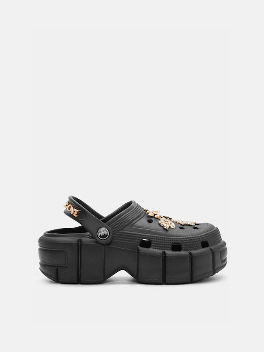 Luigi Clogs Black