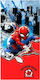 Kids Heroes Πετσέτα Θαλάσσης Spiderman Red Blue Μικροΐνες 70×140cm