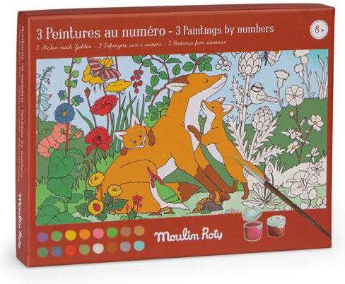 Creative Set Paint By Numbers Garden Moulin Roty
