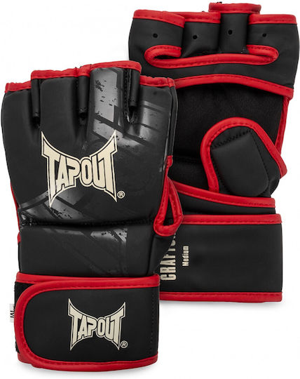 Tapout Γάντια ΜΜΑ από Συνθετικό Δέρμα Μαύρα