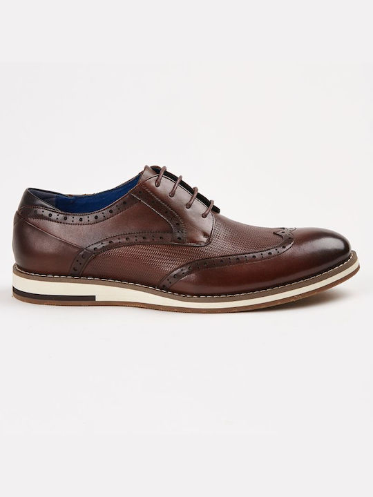 Renato Garini Men's Leather Oxfords Brown