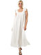 Potre Summer Maxi Dress White
