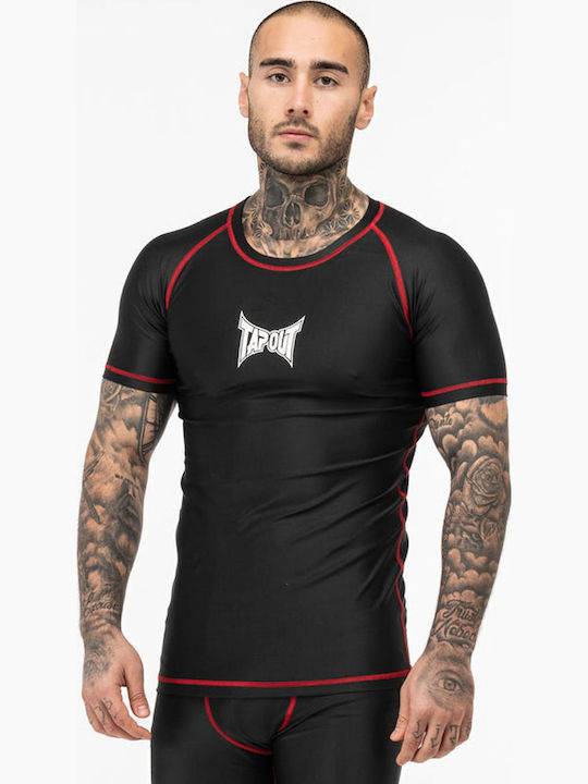 Αθλητικό T-shirt Black/white/red