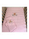 abo Blanket Cot Waffle Pink 100x150cm.