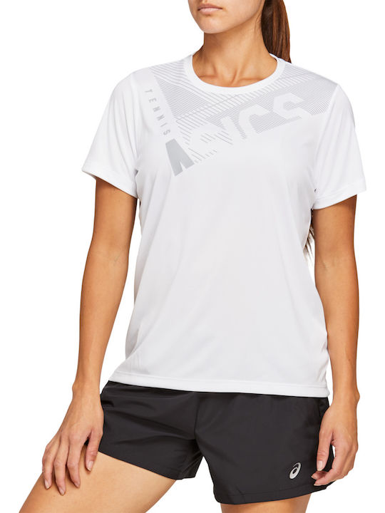 ASICS Practice Γυναικείο Αθλητικό T-shirt Λευκο