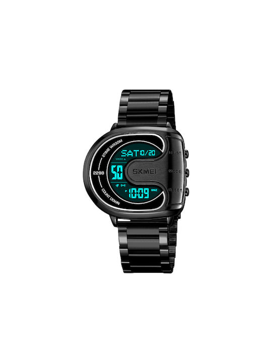 Skmei Digital Watch Battery with Metal Bracelet...