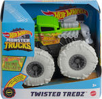 Hot Wheels Monster Truck Twisted Tredz Truck 1:43 Green-Grey Bone Shaker for 3++ Years