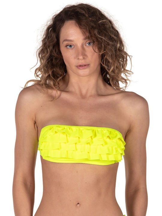Emerson Fără bretele Top bikini Galben