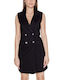 Guess Rochie cu cămașă Rochie Negru