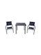 Outdoor Dining Set 3 Pieces Bliumi