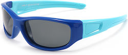 Techsuit Sunglasses Polarised 800-c28 Sport Type Flexible Kids Between 3-12 Years Dark Blue Sky Blue