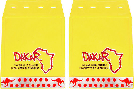 Autoline Λασπωτήρες Αυτοκινήτου 11096 Dakar Κίτρινο 35x25cm 2τμχ