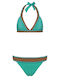 Despi Bikini Set Top & Slip Bottom Turquoise