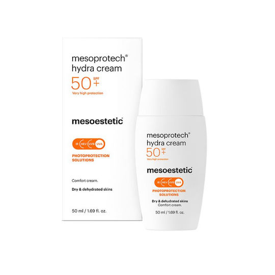Mesoestetic Mesoprotech® Hydra Водоустойчив Слънцезащитен Крем За Лице SPF50+ 50 мл