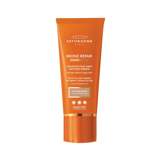 Institut Esthederm Bronz Repair Sunkissed Cremă De Netezire Cu Culoare Golden Natural Tan 50ml