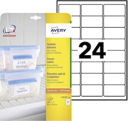 Avery Self-Adhesive Rectangular A4 Labels 63.5x33.9mm Avery Self-Adhesive Rectangular A4 Labels 63.5x33.9mm