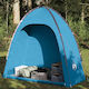 vidaXL Σκηνή Camping Μπλε για 1 Άτομο 198x85x191εκ.